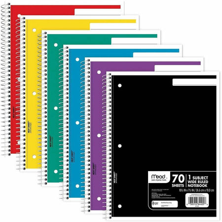 Mead Wide Ruled 1-Subject Notebook - Alternate-Image1
