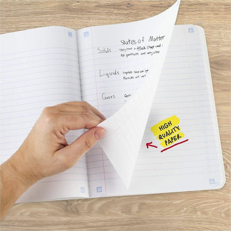 Mead Wide Ruled Composition Book - 80 Sheets - Sewn - Margin - 7 1/2’’ x 9 3/4’’ Sheet Size - Assorted Plastic Cover