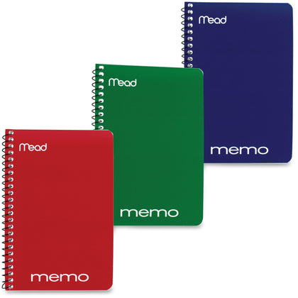 Mead Wirebound Memo Notebook: 40 Sheets 4’’ x 6’’ Assorted Paper Tan Cover - Notebooks