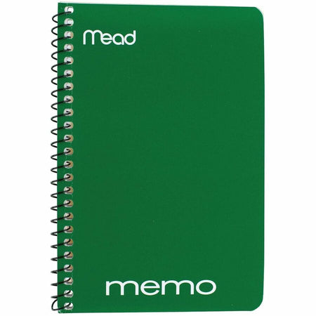 Mead Wirebound Memo Notebook - 40 Sheets - Wire Bound - 4’’ x 6’’ Sheet Size - Assorted Paper - Tan Board Cover - 1
