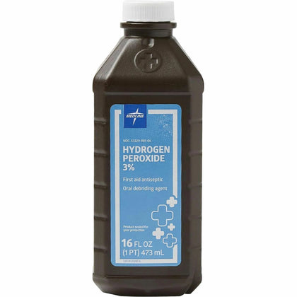 Medline 3% USP Hydrogen Peroxide: Cleaning Solution for Cuts & Burns - Wound Care