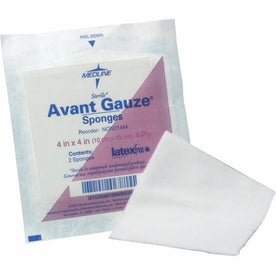 Medline Avant Nonsterile Gauze Sponges - 4 Ply - 4’’ x - White - 200/Box - Bandages & Wraps