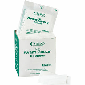 Medline Avant Sterile Gauze Sponges - 4 Ply - 2’’ x - White - 50/Box - Bandages & Wraps