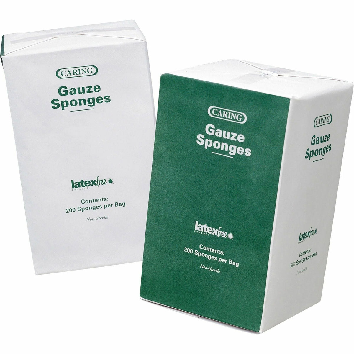 Medline Caring Non-sterile Gauze Sponges - 16 Ply - 4’’ x - White - 200/Box - Bandages & Wraps