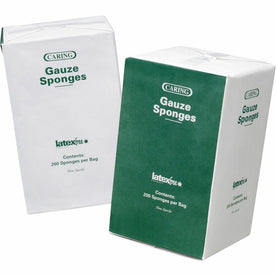 Medline Caring Non-sterile Gauze Sponges - 16 Ply - 4’’ x - White - 200/Box - Bandages & Wraps