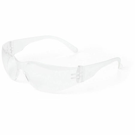 Medline Clear Frame/Lens Safety Glasses - Eye Protection: UV Impact - Latex-free Comfortable Fit - Protective Gear