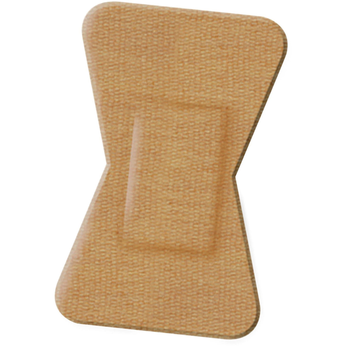 Medline Comfort Cloth Finger Tip Bandage - Tan 1.75’’ x 2’’ 100/Box - Bandages & Wraps