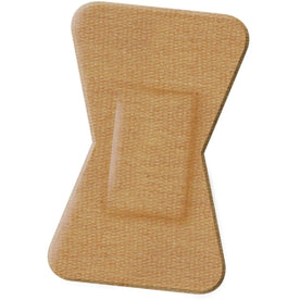 Medline Comfort Cloth Finger Tip Bandage - Tan 1.75’’ x 2’’ 100/Box - Bandages & Wraps