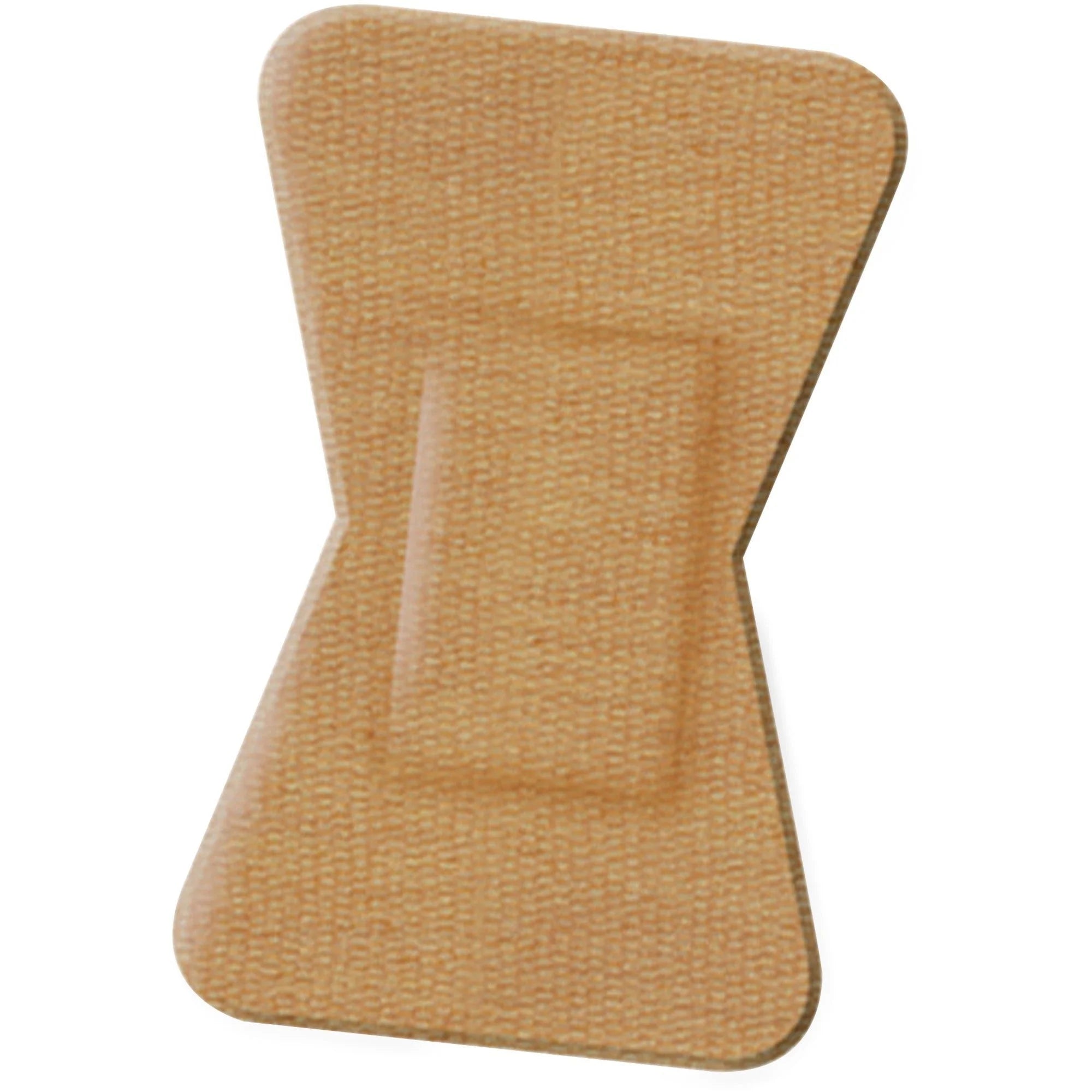 Medline Comfort Cloth Finger Tip Bandage - Tan 1.75’’ x 2’’ 100/Box - Bandages & Wraps