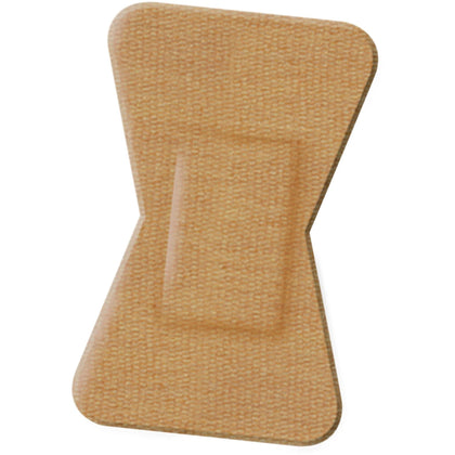 Medline Comfort Cloth Finger Tip Bandage - Tan 1.75’’ x 2’’ 100/Box - Bandages & Wraps