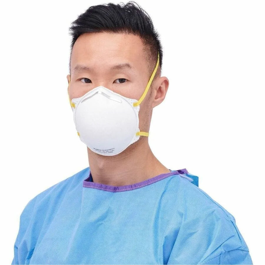 Medline Cone-Style N95 Surgical Respirator Masks - Grade Protection - 20/Box 12/Carton