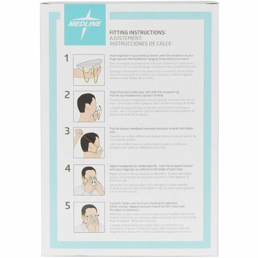 Medline Cone-Style N95 Surgical Respirator Masks - Alternate-Image5