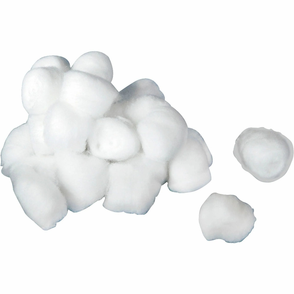 Medline Cotton Balls: Medium 100% White - 2000 / Pack - Balls & Swabs