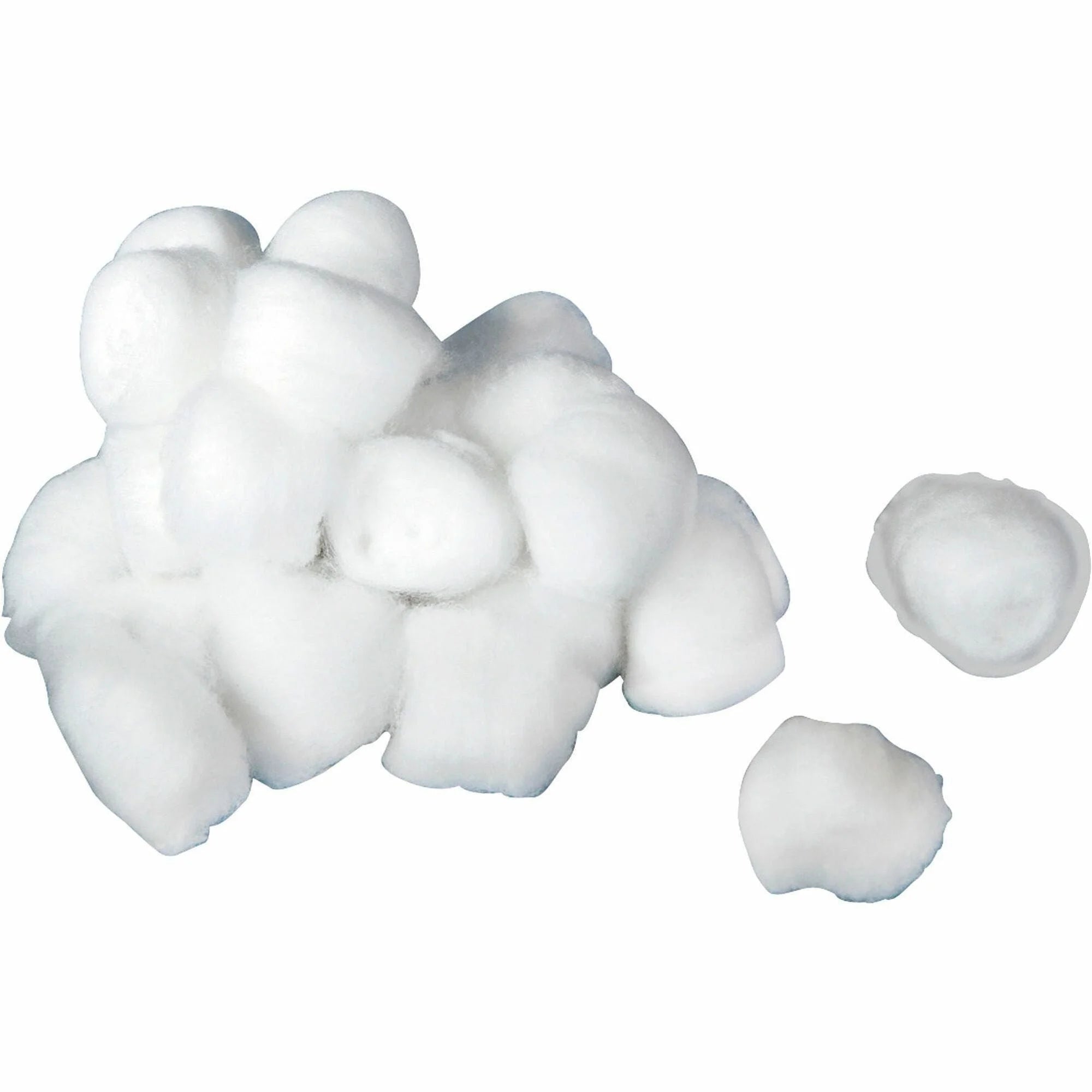 Medline Cotton Balls: Medium 100% White - 2000 / Pack - Balls & Swabs