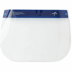 Medline Disposable Face Shields - Extra Large - Fog Splash Protection - Clear - 40/Carton - Protective Gear