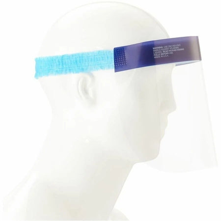 Medline Disposable Face Shields - Fog & Splash Protection - Lightweight Anti-fog - Protective Gear