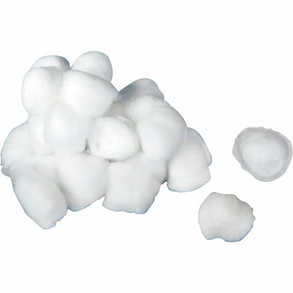 Medline Large Cotton Balls - 100% - White - 1000 / Pack - & Swabs