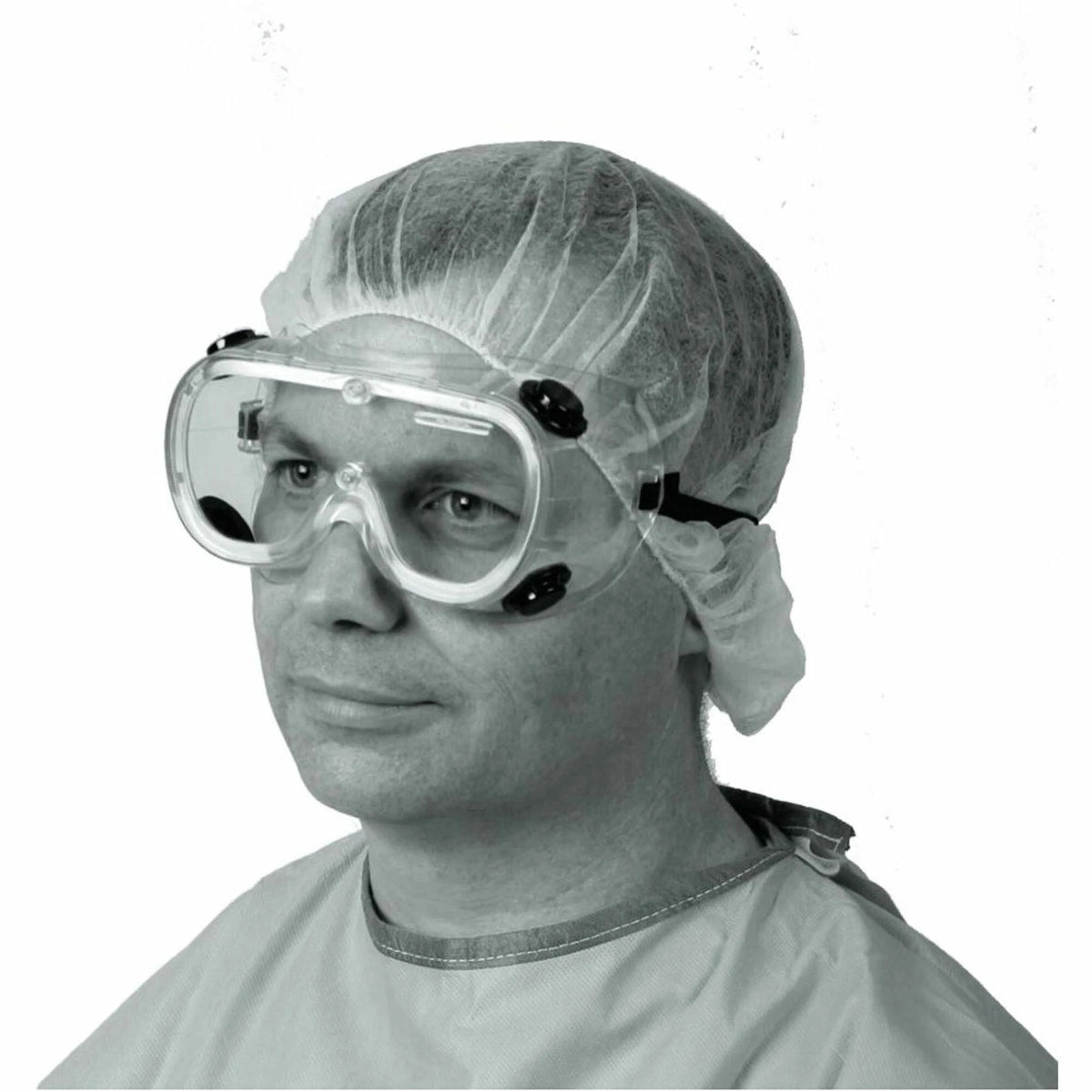 Medline Standard Lab Goggles: Fluid Protection Impact Resistant - Protective Gear