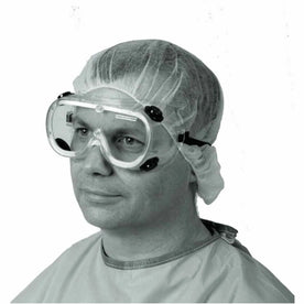 Medline Standard Lab Goggles: Fluid Protection Impact Resistant - Protective Gear