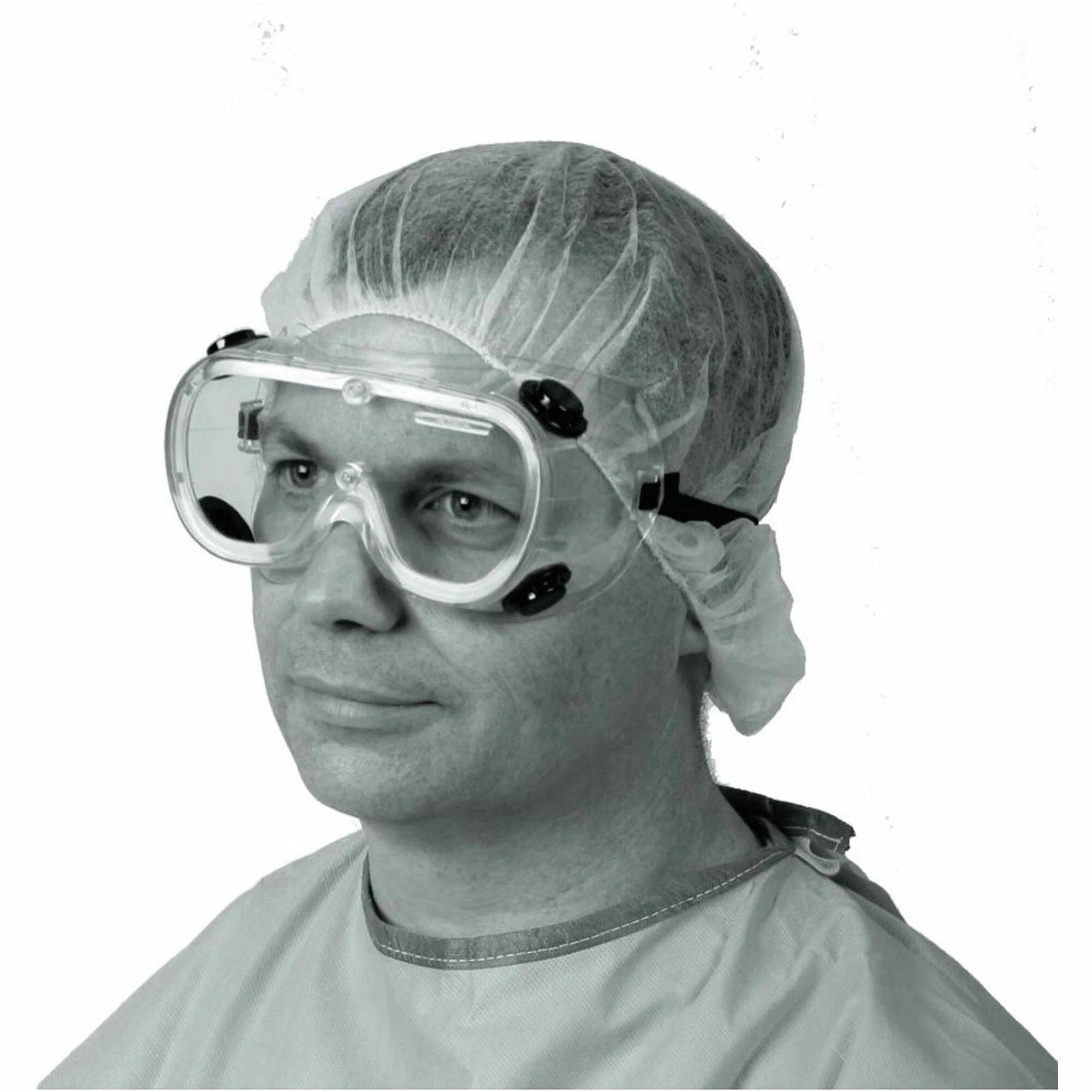 Medline Standard Lab Goggles: Fluid Protection Impact Resistant - Protective Gear