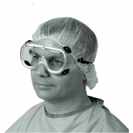 Medline Standard Lab Goggles: Fluid Protection Impact Resistant - Protective Gear