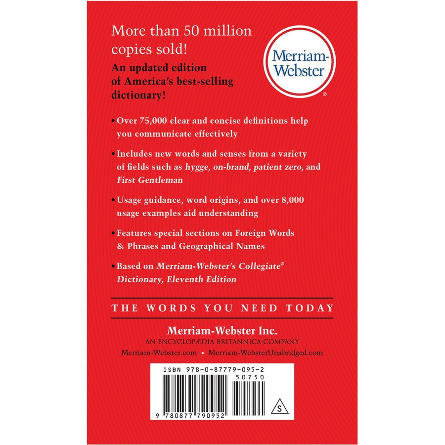 Merriam-Webster The Merriam-Webster Dictionary Printed Book - Rear