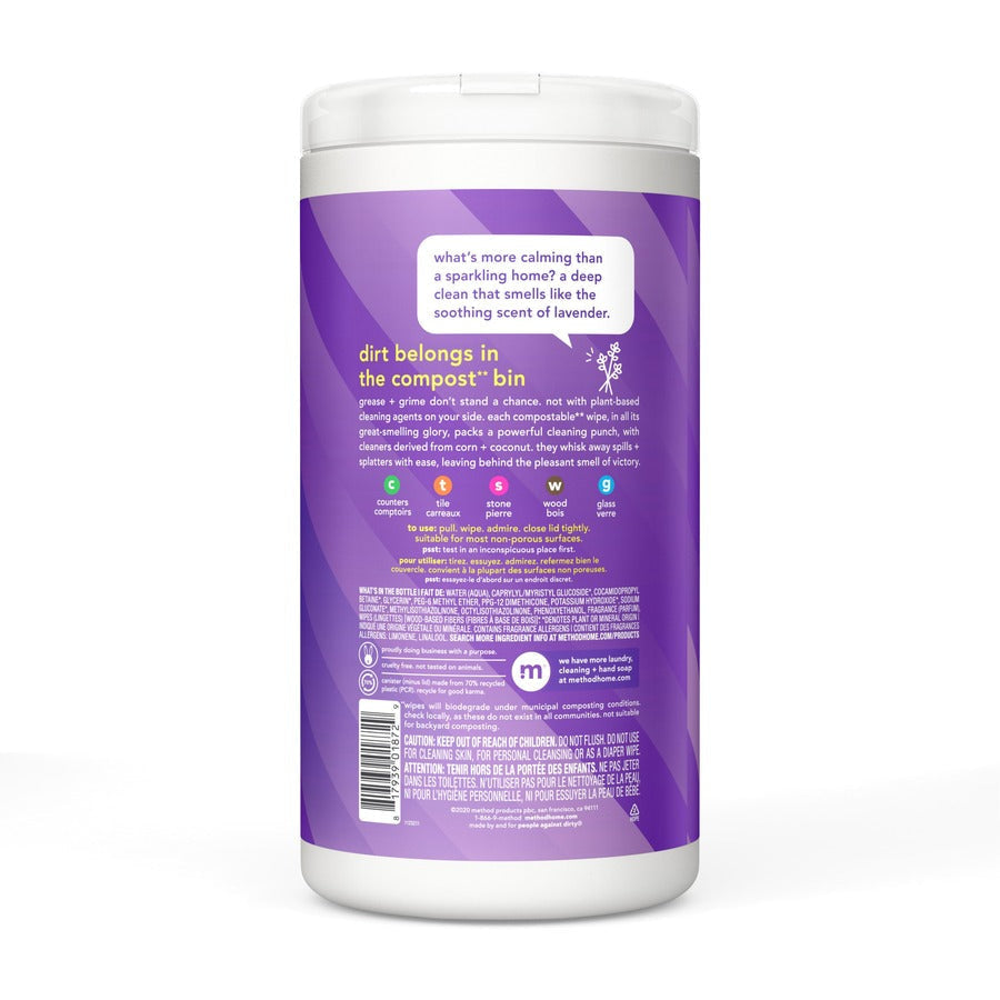 Method All-purpose Cleaning Wipes - Rear