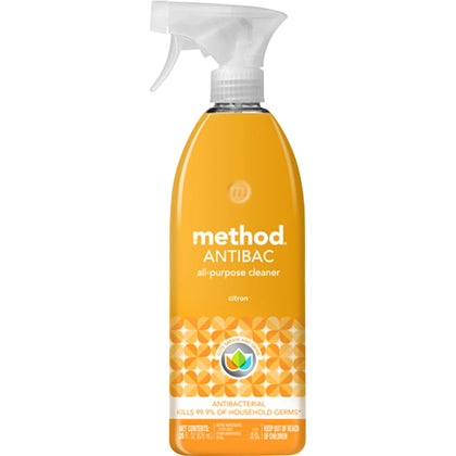 Method Antibac All-purpose Cleaner: Citron Fresh Scent 28 fl oz - Antibacterial Disinfectant - Multipurpose Cleaners