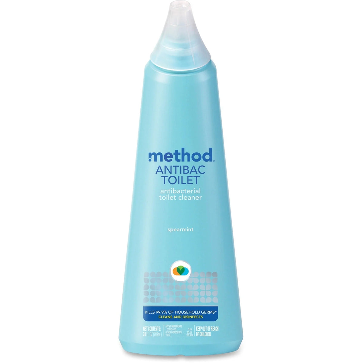 Method Antibacterial Toilet Cleaner - 24 fl oz - Spearmint Scent - Non-toxic & Triclosan-free - Restroom Cleaners