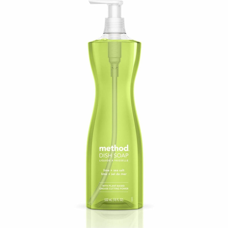 Method Dish Soap: Lime + Seasalt Scent 18 fl oz - Light Willow Green - Dish/Dishwasher Detergents