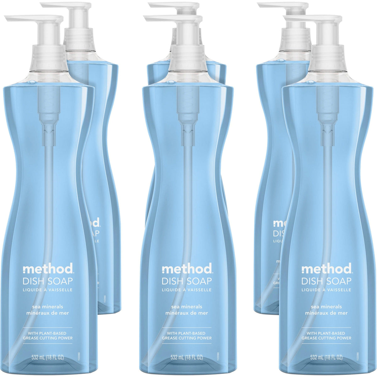 Method Dish Soap: Sea Mineral Scent Non-toxic Formula - 18 fl oz - 6/Carton - Dish/Dishwasher Detergents