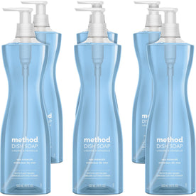 Method Dish Soap: Sea Mineral Scent Non-toxic Formula - 18 fl oz - 6/Carton - Dish/Dishwasher Detergents