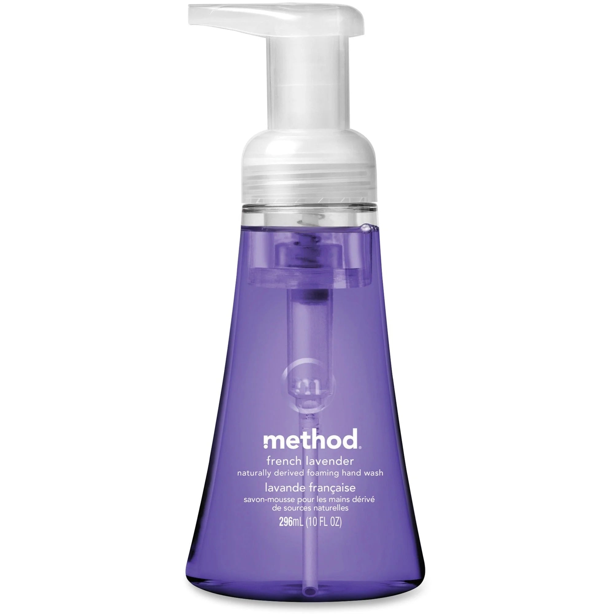 Method Foaming Hand Soap: French Lavender Scent 10 fl oz Pump Bottle - Dirt Remover - Soaps/Cleaners