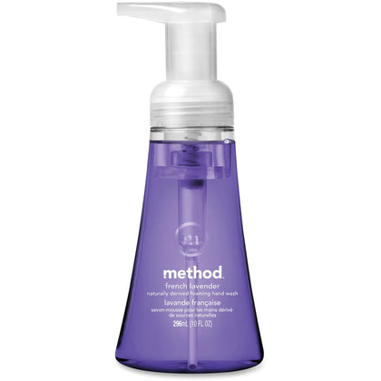 Method Foaming Hand Soap: French Lavender Scent 10 fl oz Pump Bottle - Dirt Remover - Soaps/Cleaners