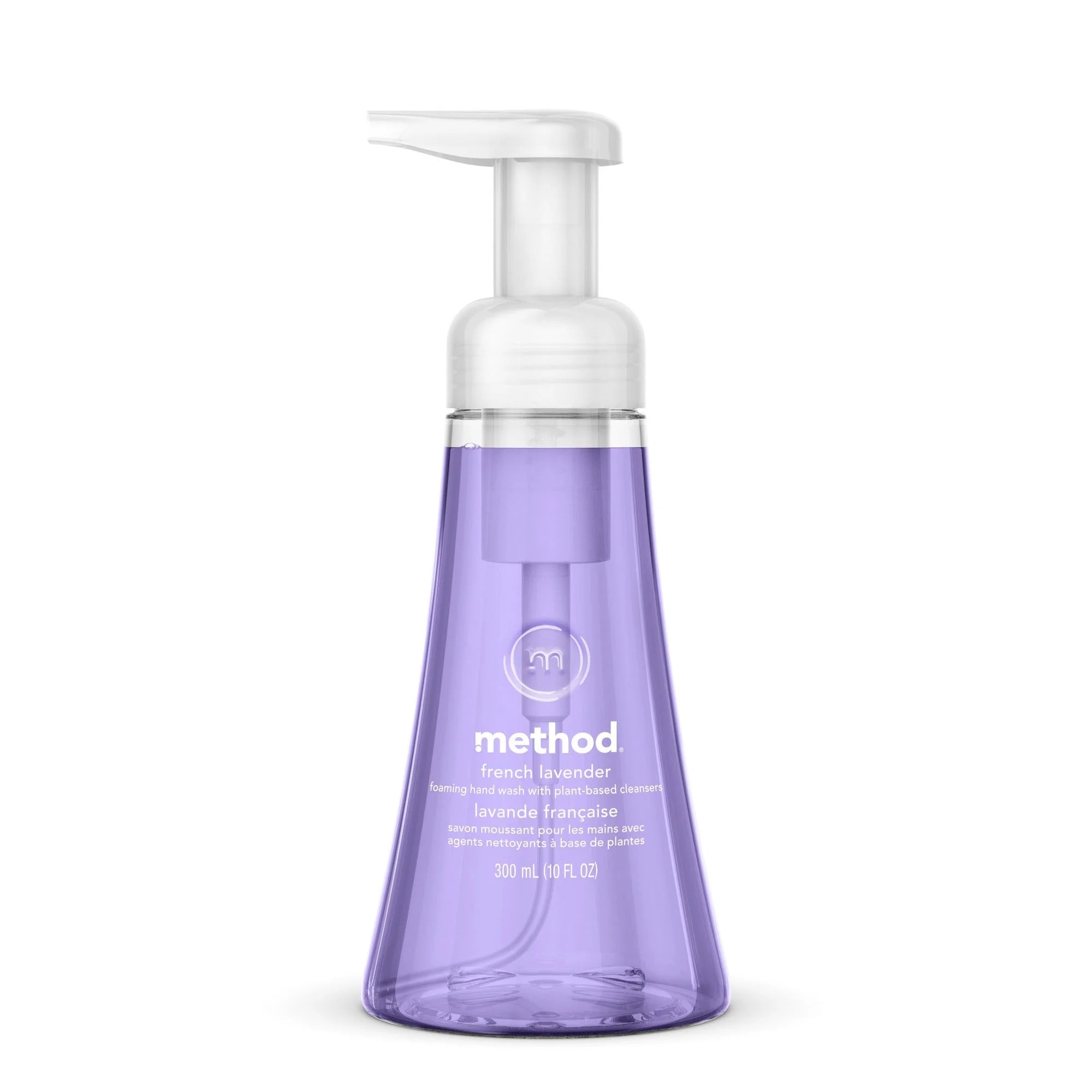 Method Foaming Hand Soap: French Lavender Scent 10 fl oz Pump Bottle - Dirt Remover - 6/Carton - Soaps/Cleaners
