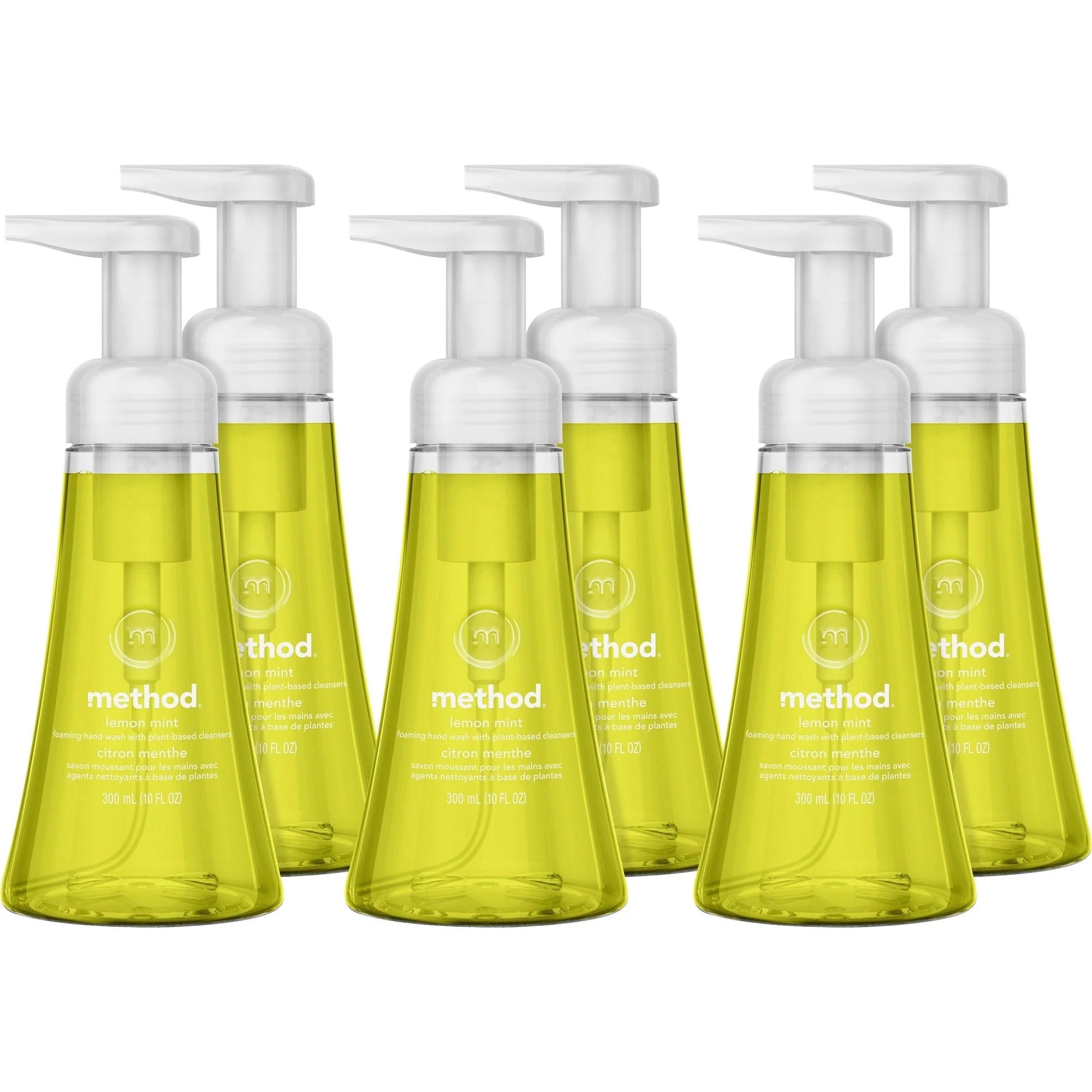 Method Foaming Hand Soap: Lemon Mint Scent 10 oz Pump Bottle Dispenser - Soaps/Cleaners