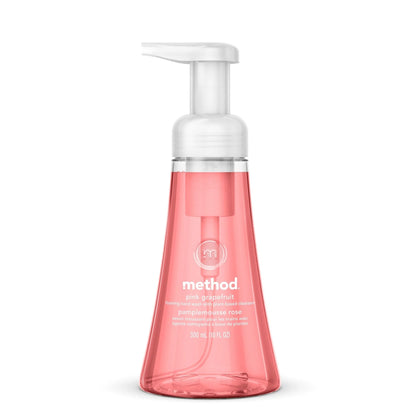 Method Foaming Hand Soap: Pink Grapefruit Scent 10 fl oz Pump Bottle - Light Pleasant - 6/Carton - Soaps/Cleaners
