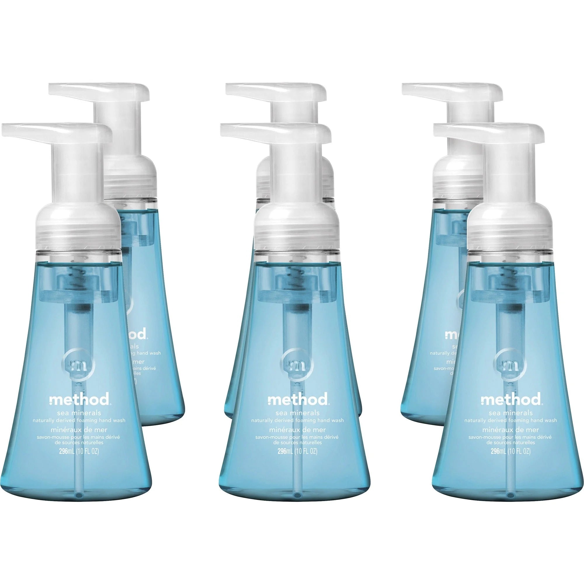 Method Foaming Hand Soap: Sea Mineral Scent 10 fl oz Pump Bottle - Light Blue - Soaps/Cleaners