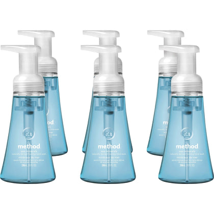 Method Foaming Hand Soap: Sea Mineral Scent 10 fl oz Pump Bottle - Light Blue - Soaps/Cleaners