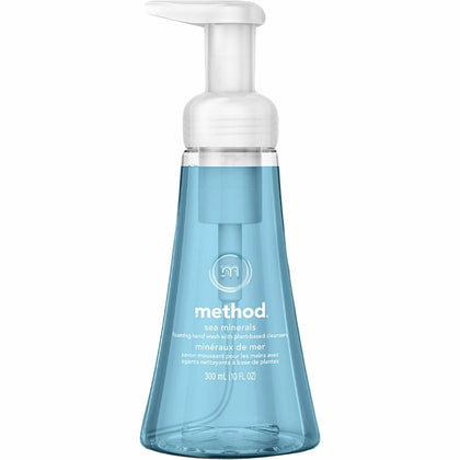 Method Foaming Hand Soap: Sea Mineral Scent 10 fl oz Pump Bottle - Rich Lather Non-toxic - Soaps/Cleaners