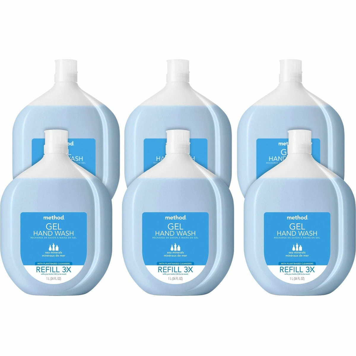 Method Sea Minerals Gel Hand Wash Refill - Refreshing Mineral Scent - Eco-Friendly Refillable Soap - Soaps/Cleaners