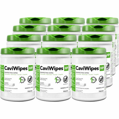 Metrex CaviWipes HP: Disinfectant Wipes White 160/Pouch 12/Carton - Cleaning