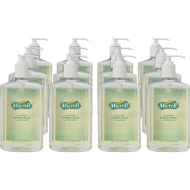 Micrell Antibacterial Lotion Soap: Fast-Acting Orange Hand Wash - 12 oz Pump Bottle - Soaps/Cleaners