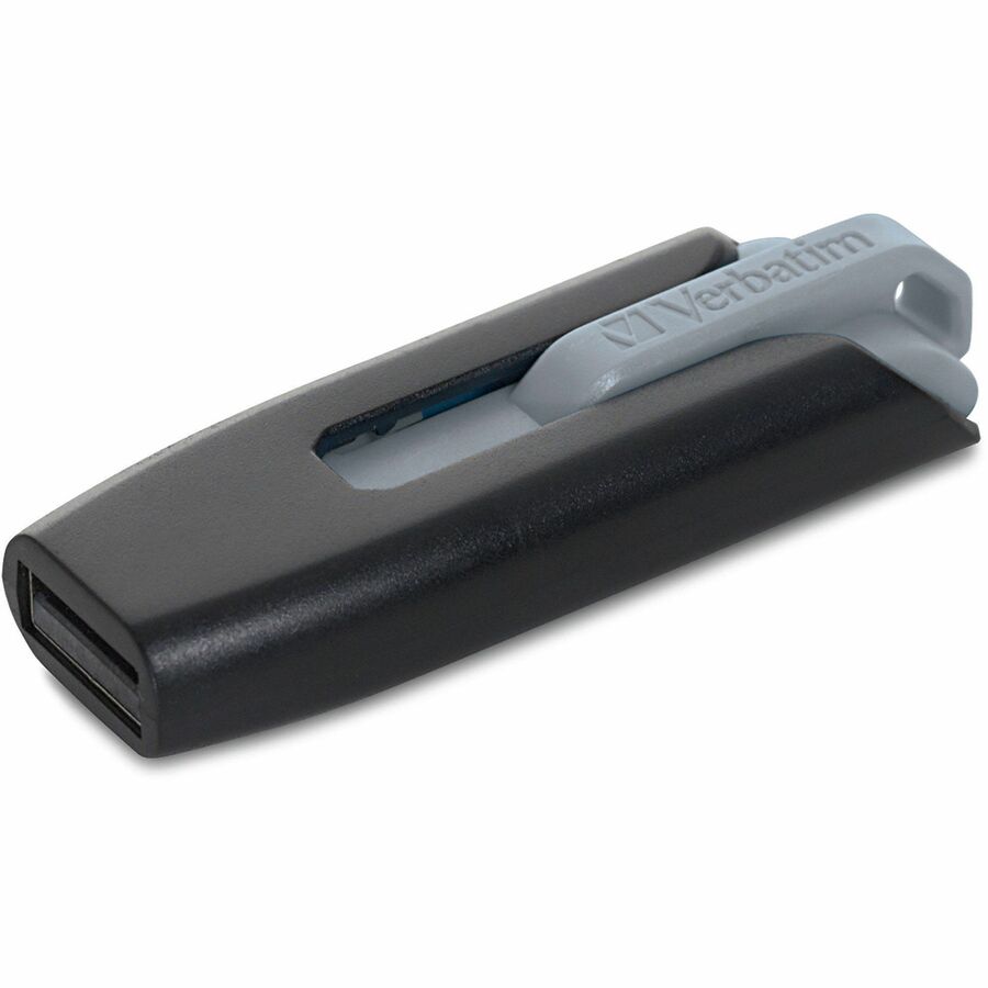 Verbatim 128GB Store 'n' Go V3 USB 3.2 Gen 1 Flash Drive - Gray - Right