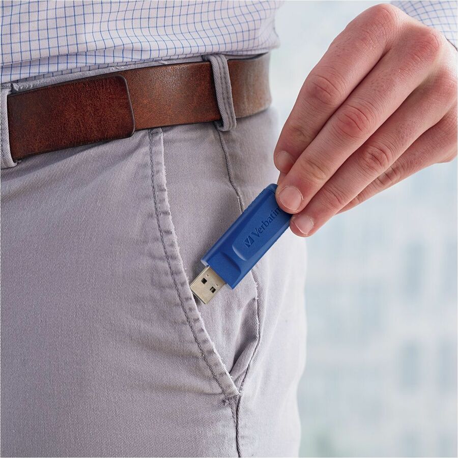 Verbatim 16GB USB Flash Drive - 5pk - Blue - Alternate-Image2