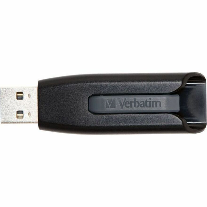 Verbatim 256GB Store 'n' Go V3 USB 3.2 Gen 1 Flash Drive - Gray - Top