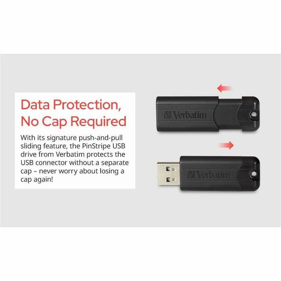 Verbatim 32GB PinStripe USB 3.2 Flash Drive Business Pack - Alternate-Image2