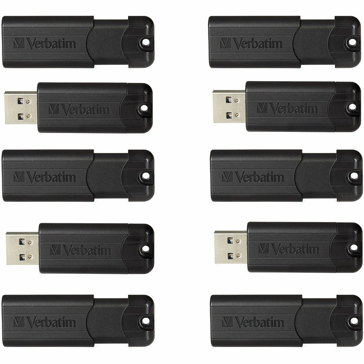 Microban 32GB PinStripe USB 3.2 Flash Drive Business Pack - Reliable Storage Solution - Memory & Drives