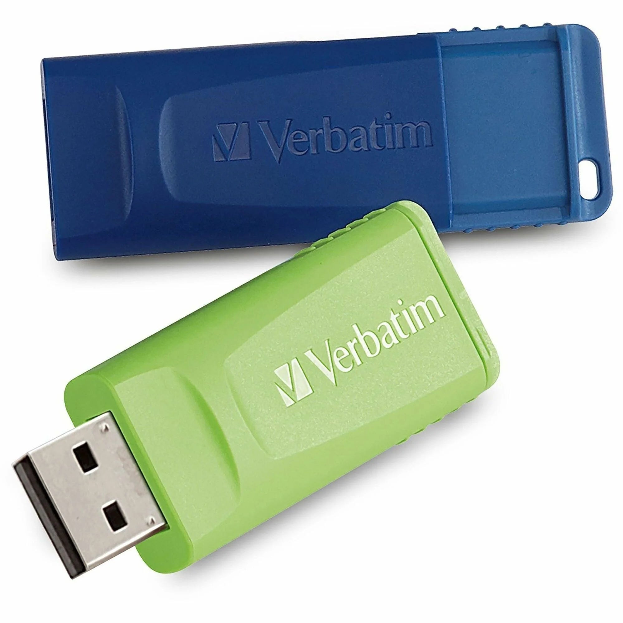 Microban Store ’n’ Go 32GB USB Flash Drive - 2pk Blue/Green - Lifetime Warranty - Memory & Drives