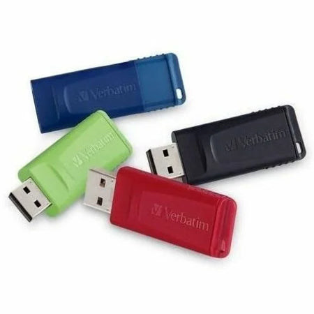 Microban Store ’n’ Go USB Flash Drive 16GB 4pk - Red Green Blue Black - Memory & Drives